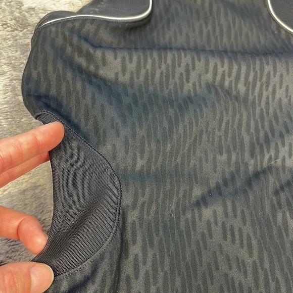 Ivy Park Beyoncé Mesh Panel One Piece Bodysuit Swimsuit Black Athletic Sz S - Picture 8 of 15